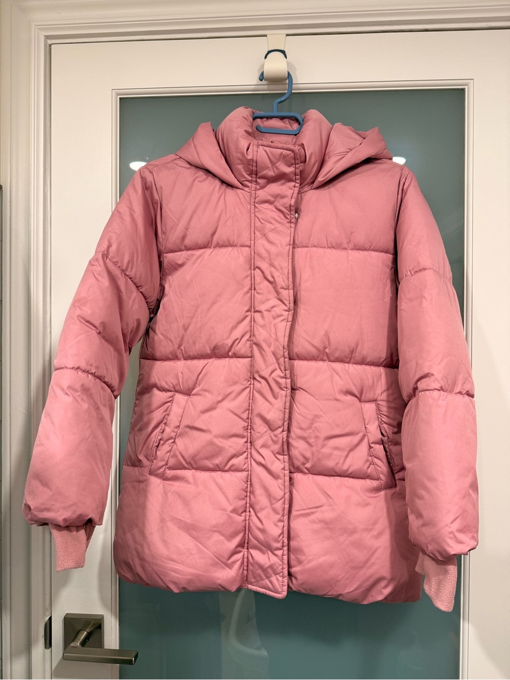 GAP Pink Hooded Puffer Coat